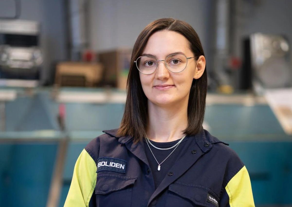 Caroline formar framtiden på Boliden Rönnskär